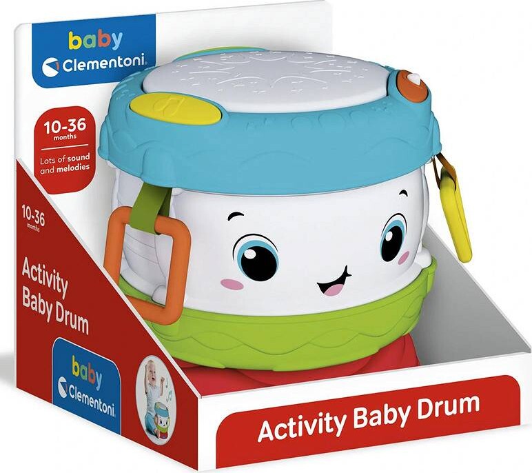Interaktiv Tromme Til Børn - Med Musik - Clementoni Baby - 20 CM