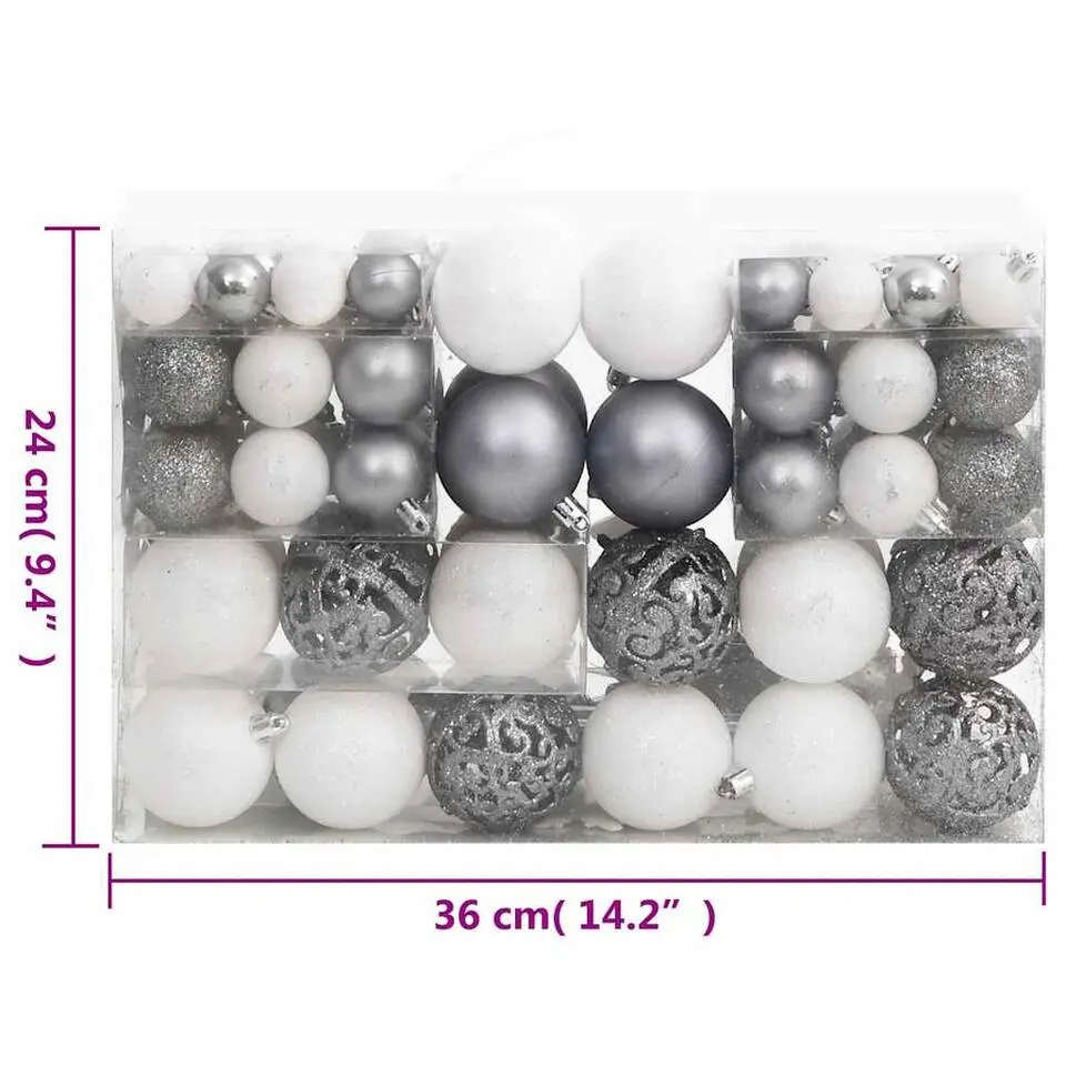 vidaXL - Kerstballenset - Multikleur - Polystyreen