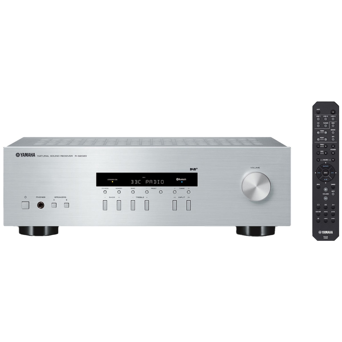 Yamaha R-S202D stereomottaker (sølv)