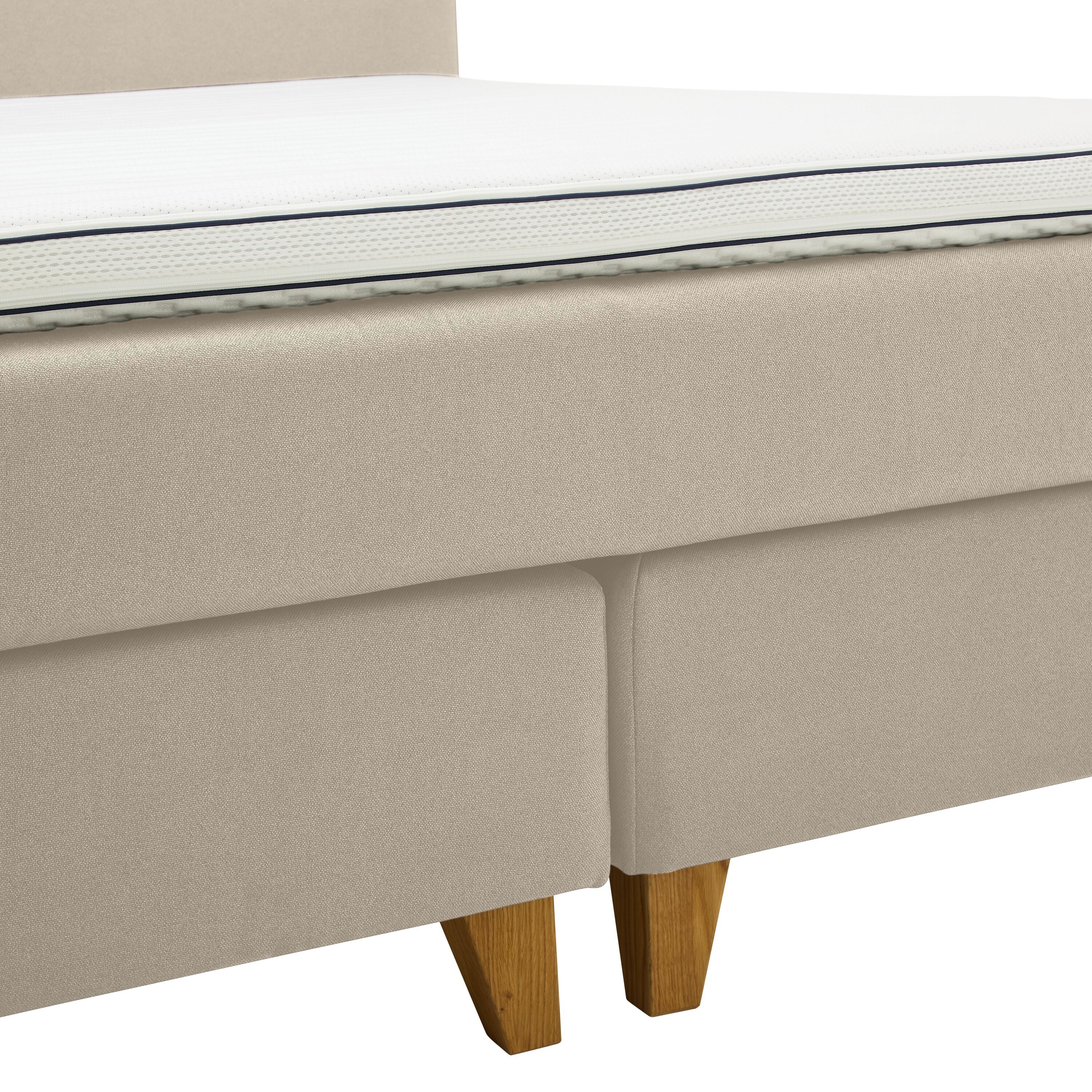 bico GOODNIGHT Boxspringbett - Natur / B: 160.0 cm x T: 200.0 cm