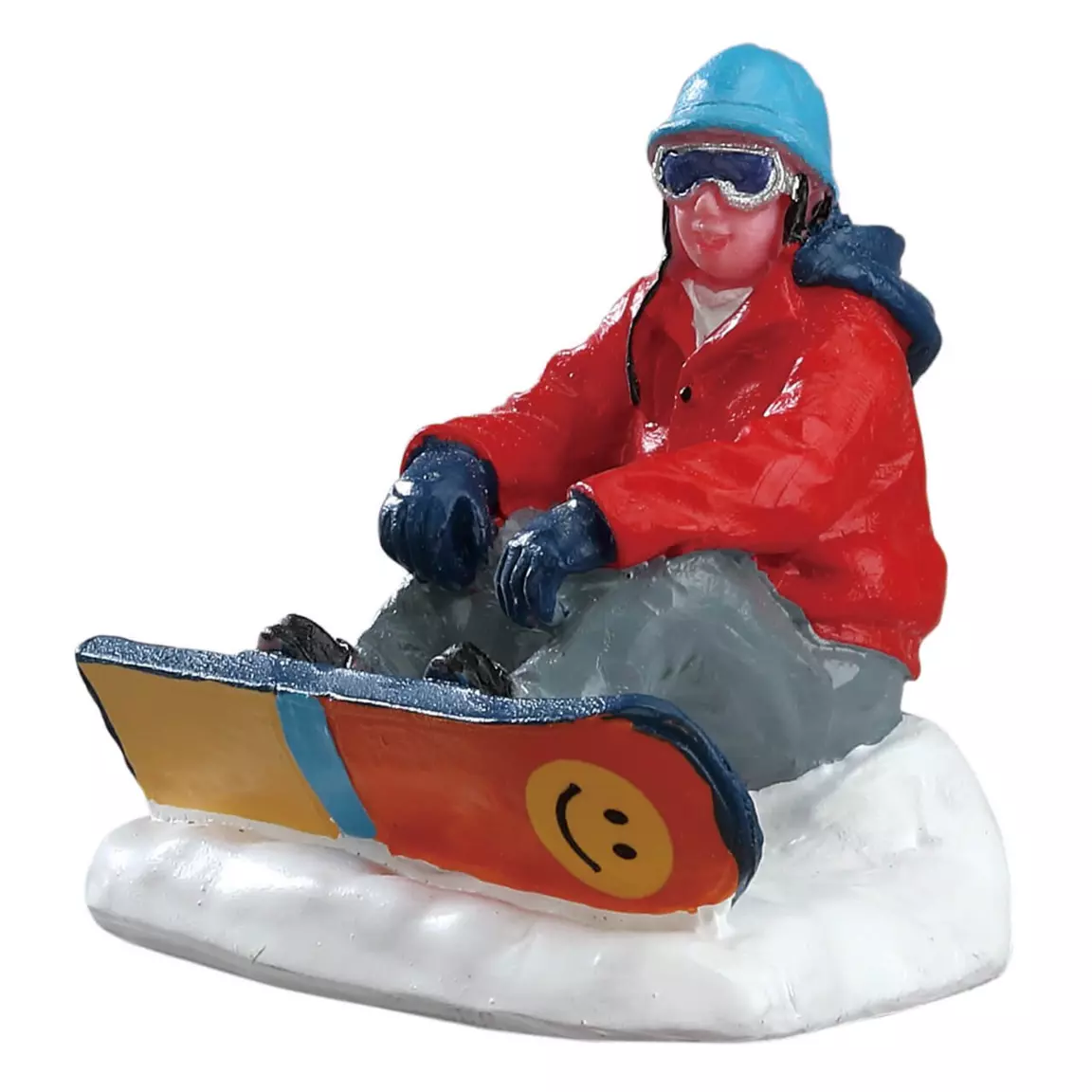 Personnage Lemax Snowboarder assis
