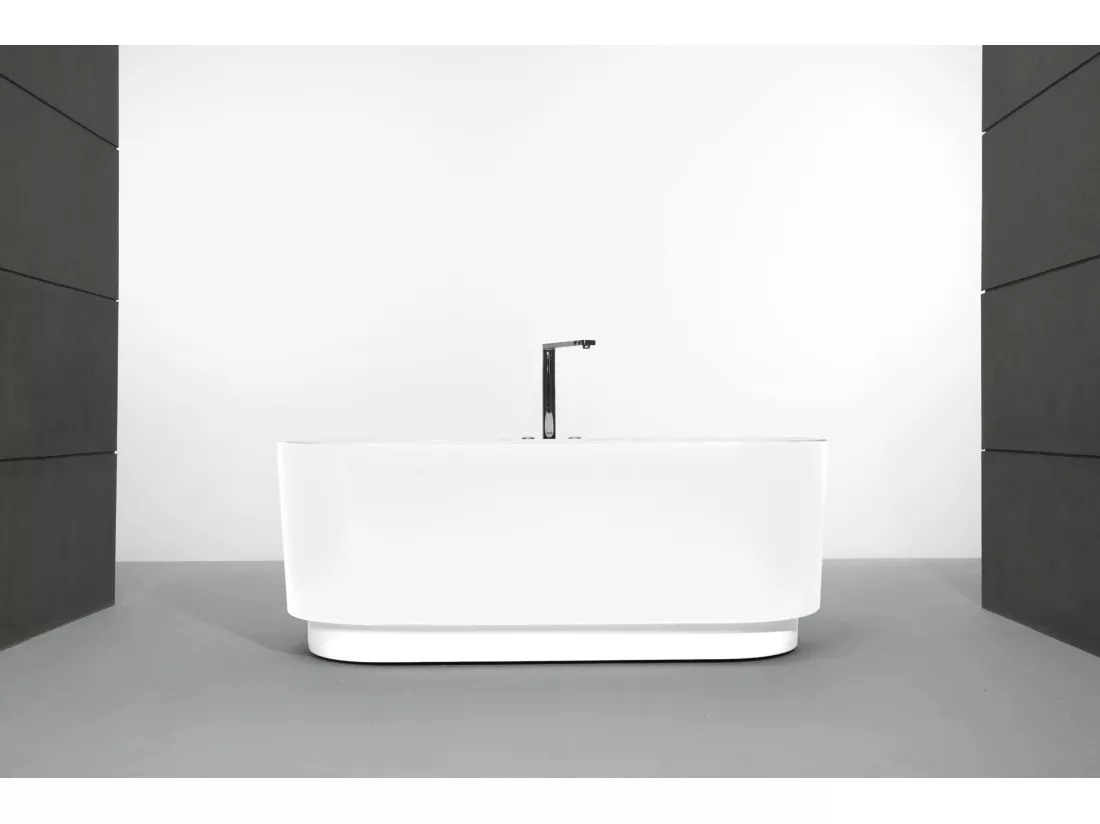 Baignoire Balnéo Îlot UKIO WHITE Bulle L. 175 x l. 75 cm, by SPALINA