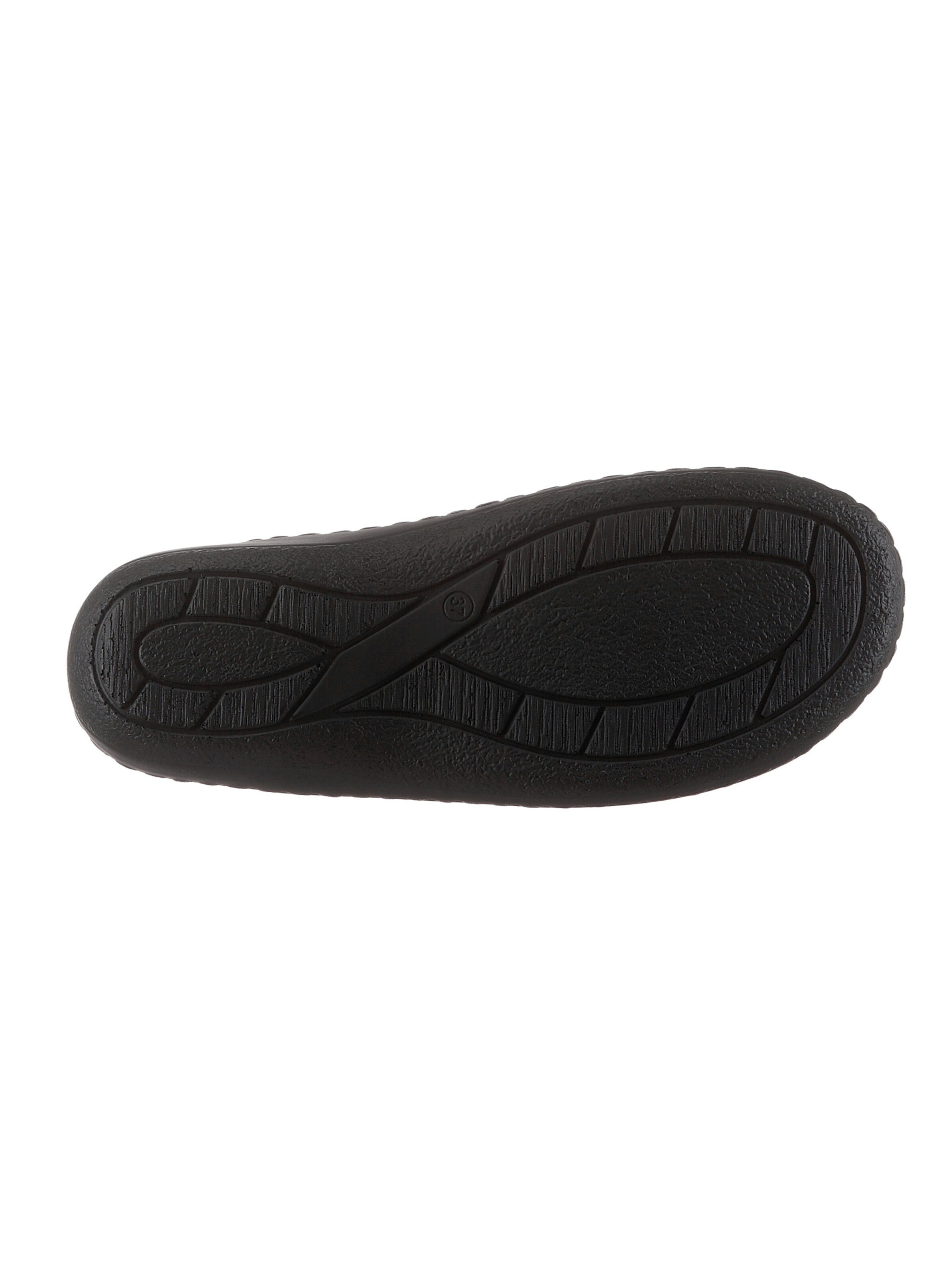 Belvida Pantolette in schwarz-bedruckt