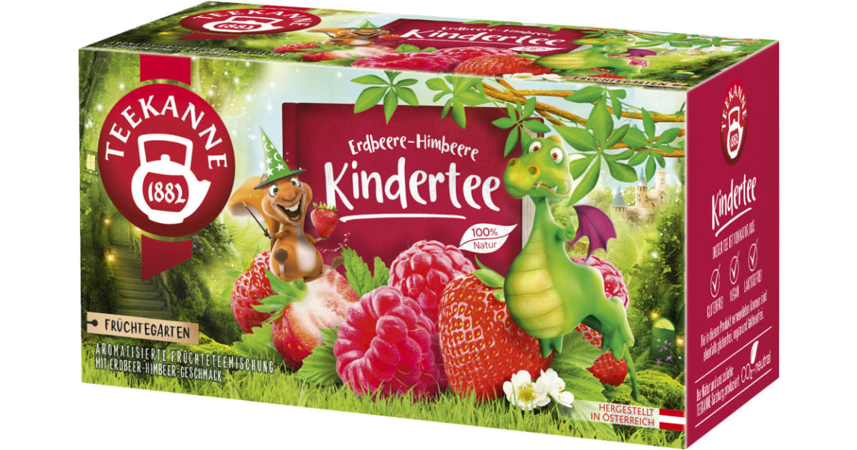 TEEKANNE Früchtegarten Erdbeere-Himbeere Kindertee