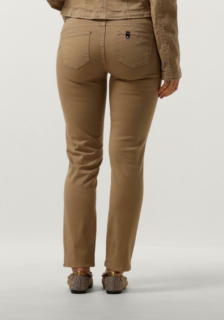 LIU JO beige liu jo chino drill stretch mix pants