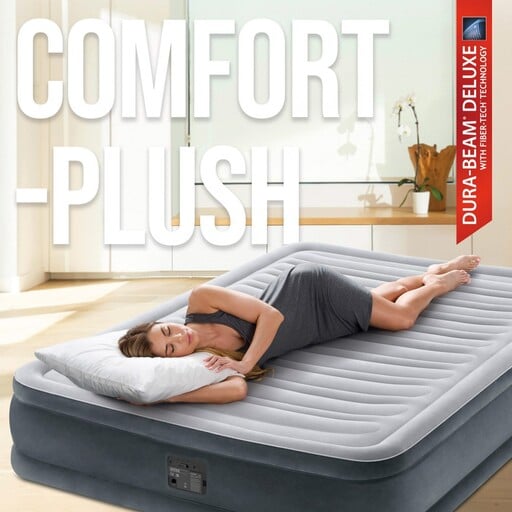 Colchón Hinchável Intex Dura-beam Deluxe Comfort-plush 137x191x33 Cm