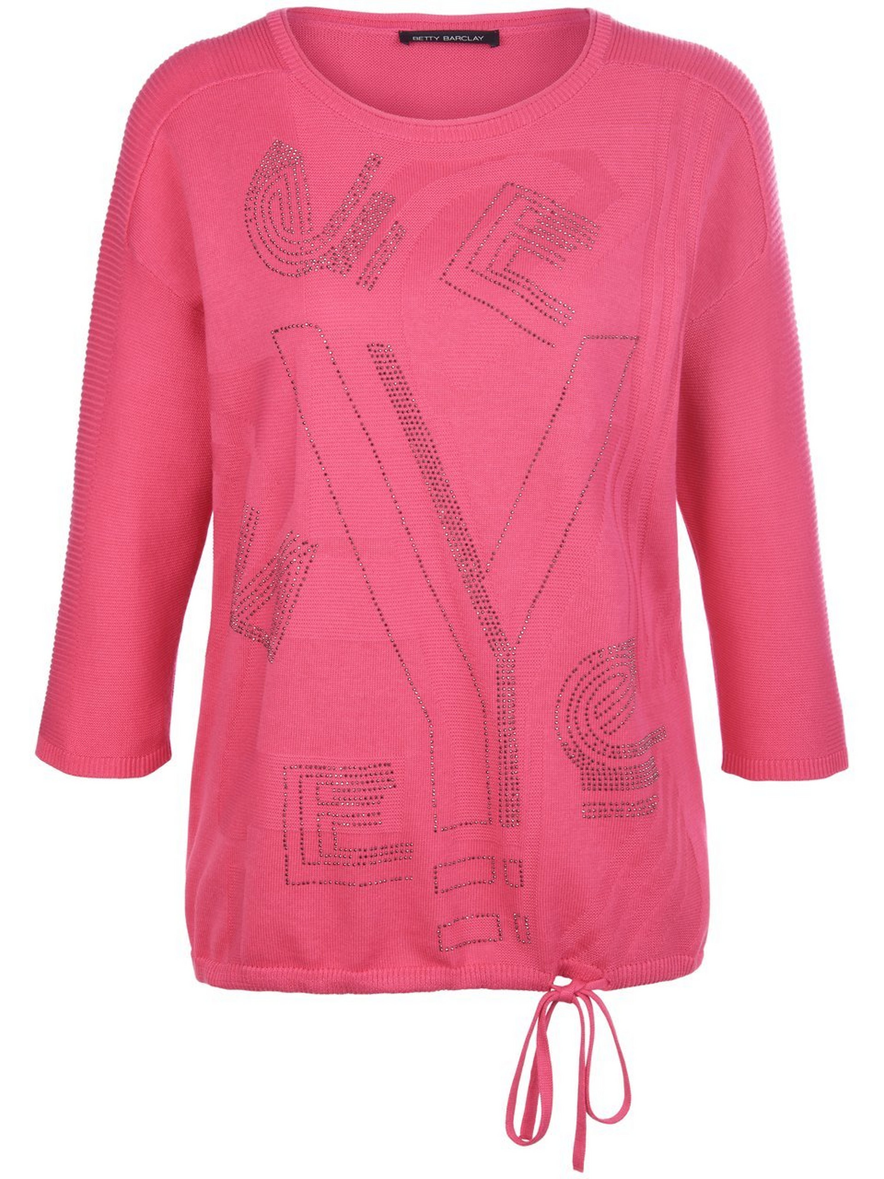 Rundhals-Pullover mit 3/4-Arm