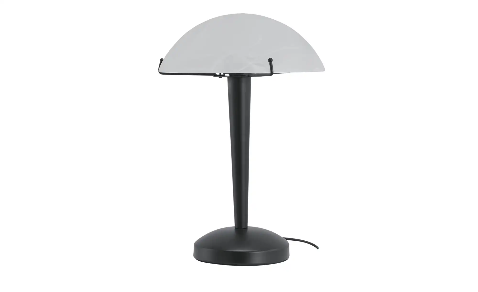 KHG LED-Tischleucht, 1-flammig, schwarz mit Alabasterglas