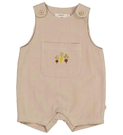 Wheat Sommerdragt - Elif Embroidery - Dark Sand m.  Grøntsager