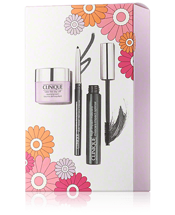 Clinique High Impact Mascara Set mit Mascara, Cleansing Balm und Eye Liner 7ml-15ml-0,14g