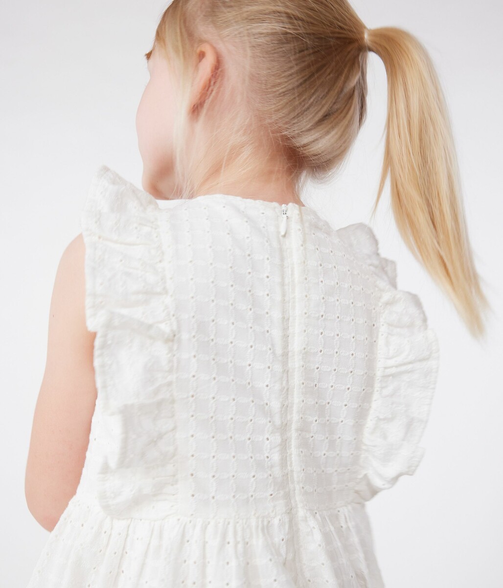 PETIT BATEAU<br>Vestido sem mangas em bordado inglês