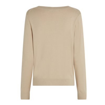 Pull femme Co Jersey Stitch V-Nk TOMMY HILFIGER