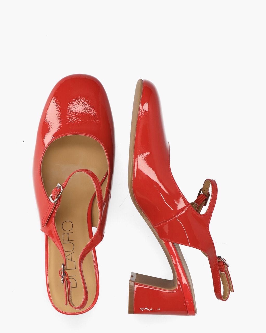 Di Lauro Wandy Rood Dames Slingbackpumps