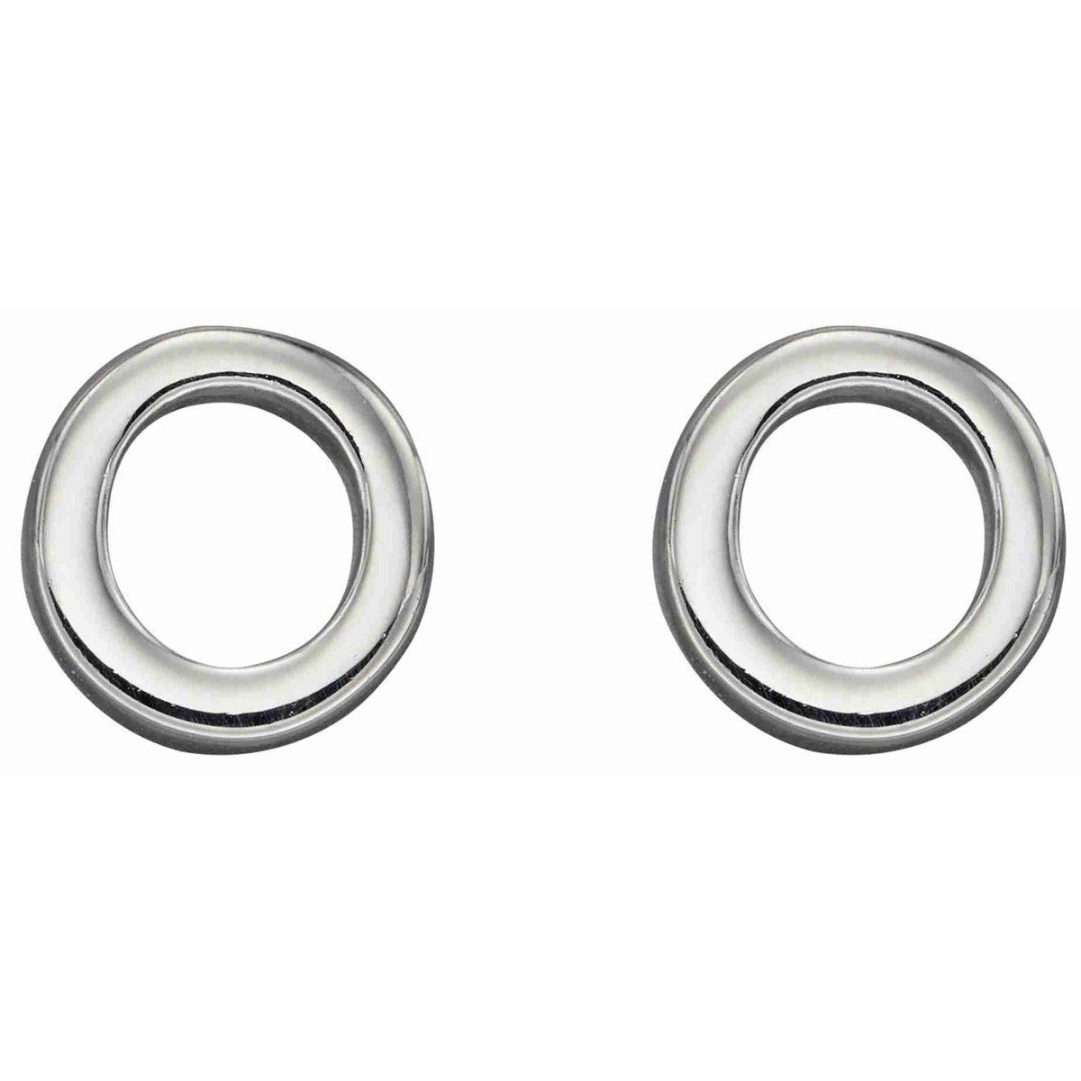 Boucle d'oreille lettre O en argent 925/1000