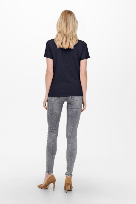 Only blauwe dames t-shirt