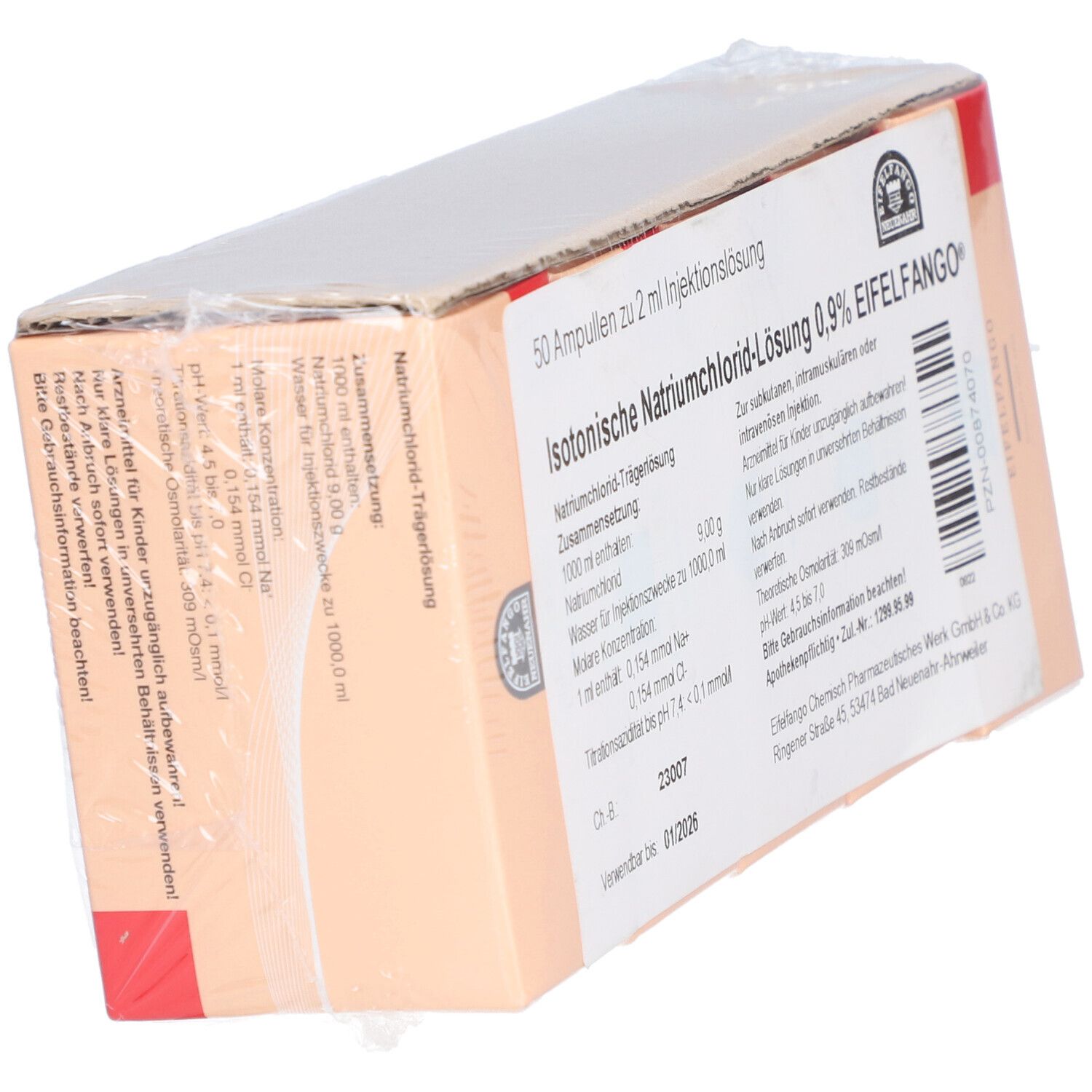 ISOTONISCHE NaCl Lösung 0,9% Eifelfango