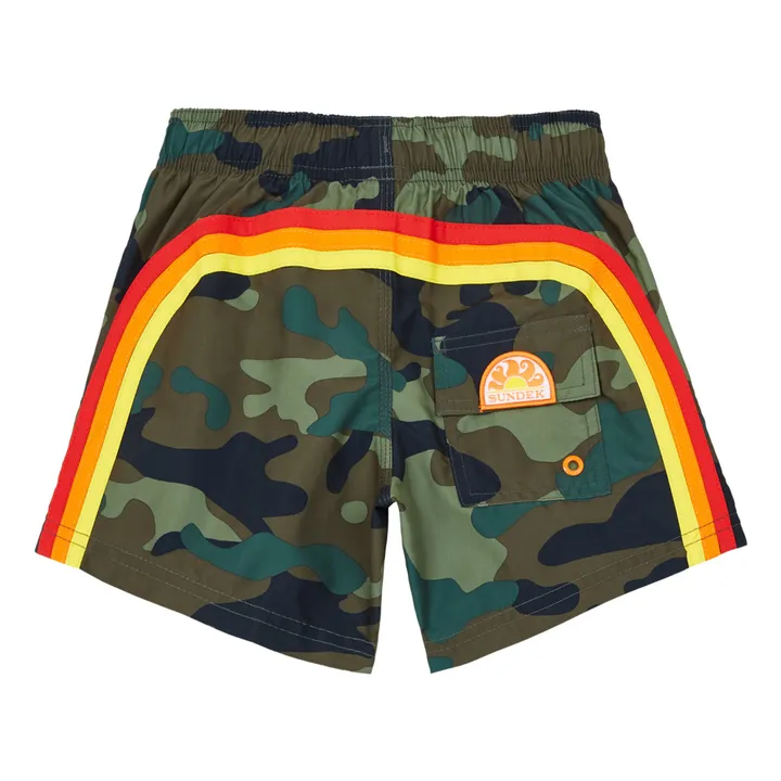 Sundek Short de Bain Militaire | Vert kaki