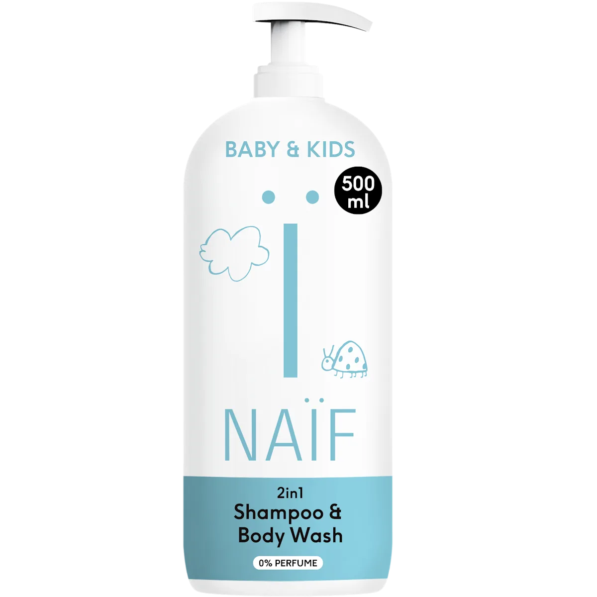 2-in-1 Shampoo & Body Wash 0% Parfum 500ml