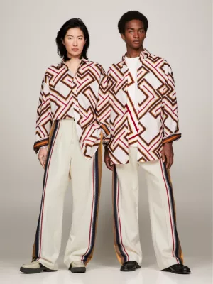 Camisa Tommy x Pendleton Prep Valley Stripe TH Monogram