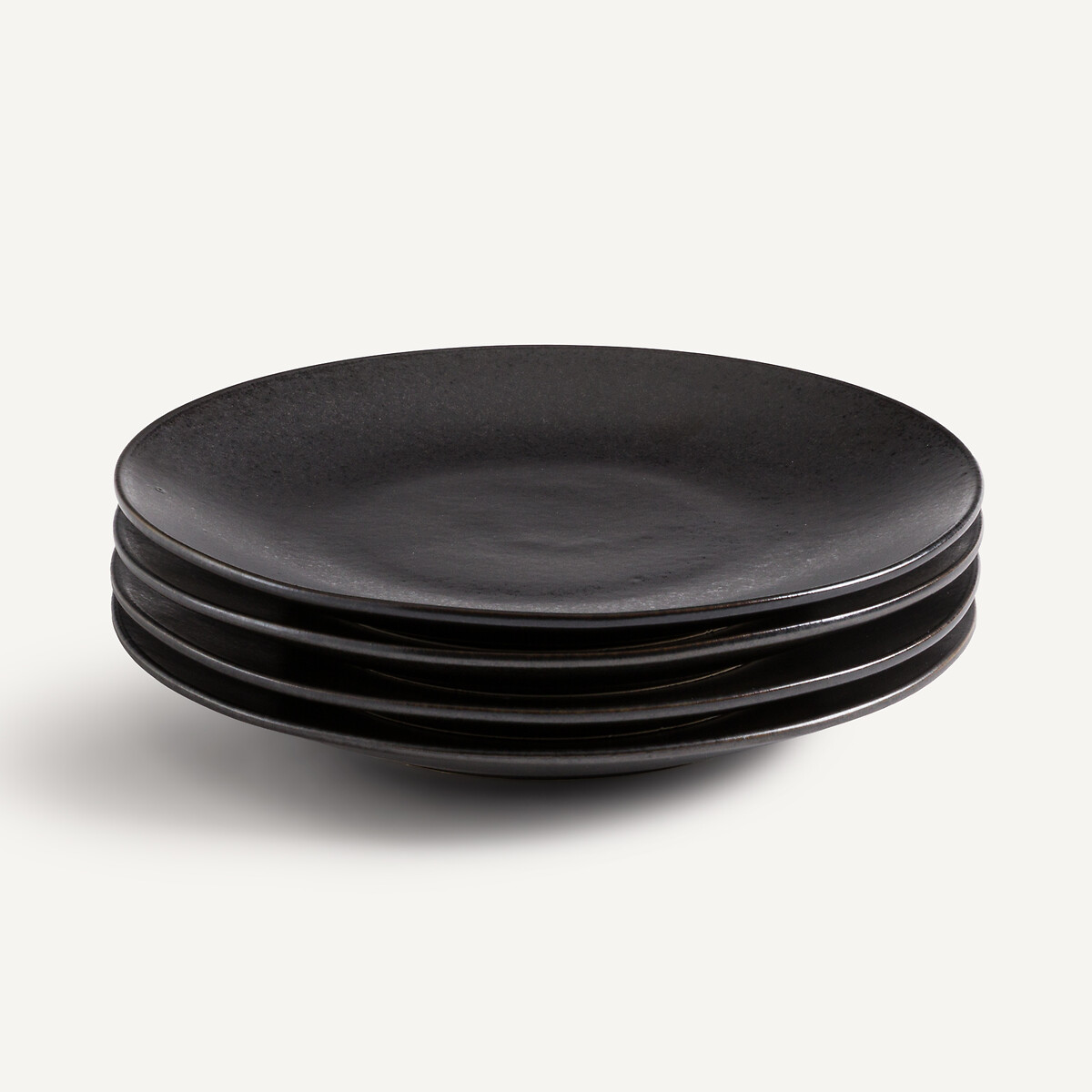 AM.PM<br>Conjunto de 4 pratos de cerâmica esmaltada, Kanso