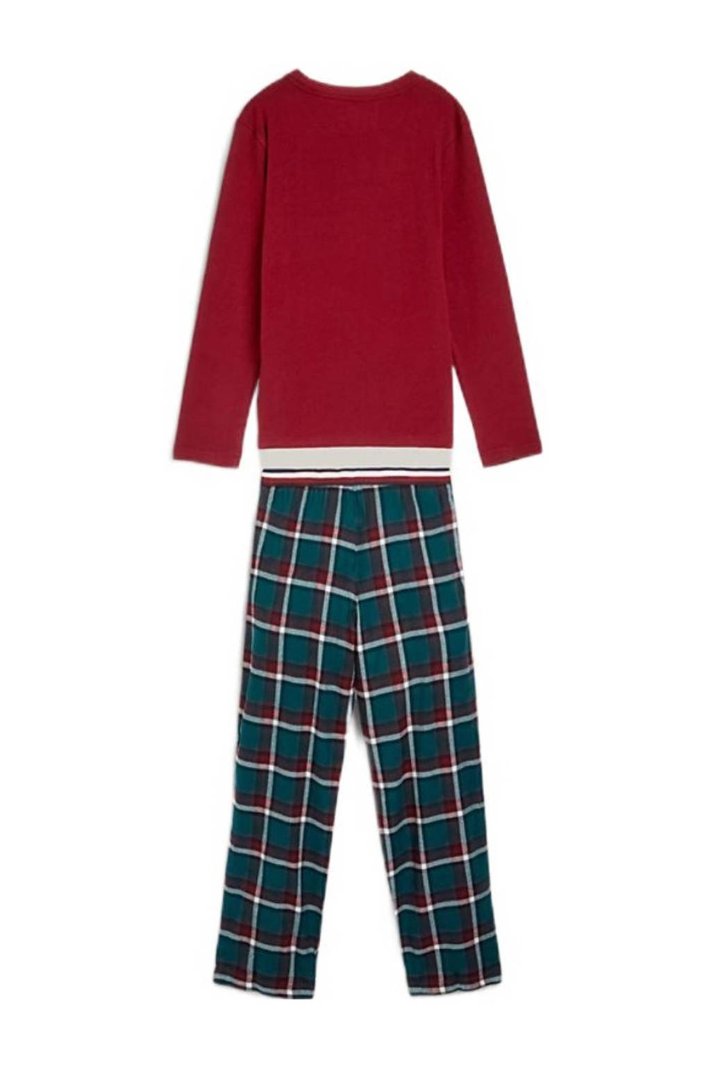 Tommy Hilfiger longsleeve met logo donkerrood