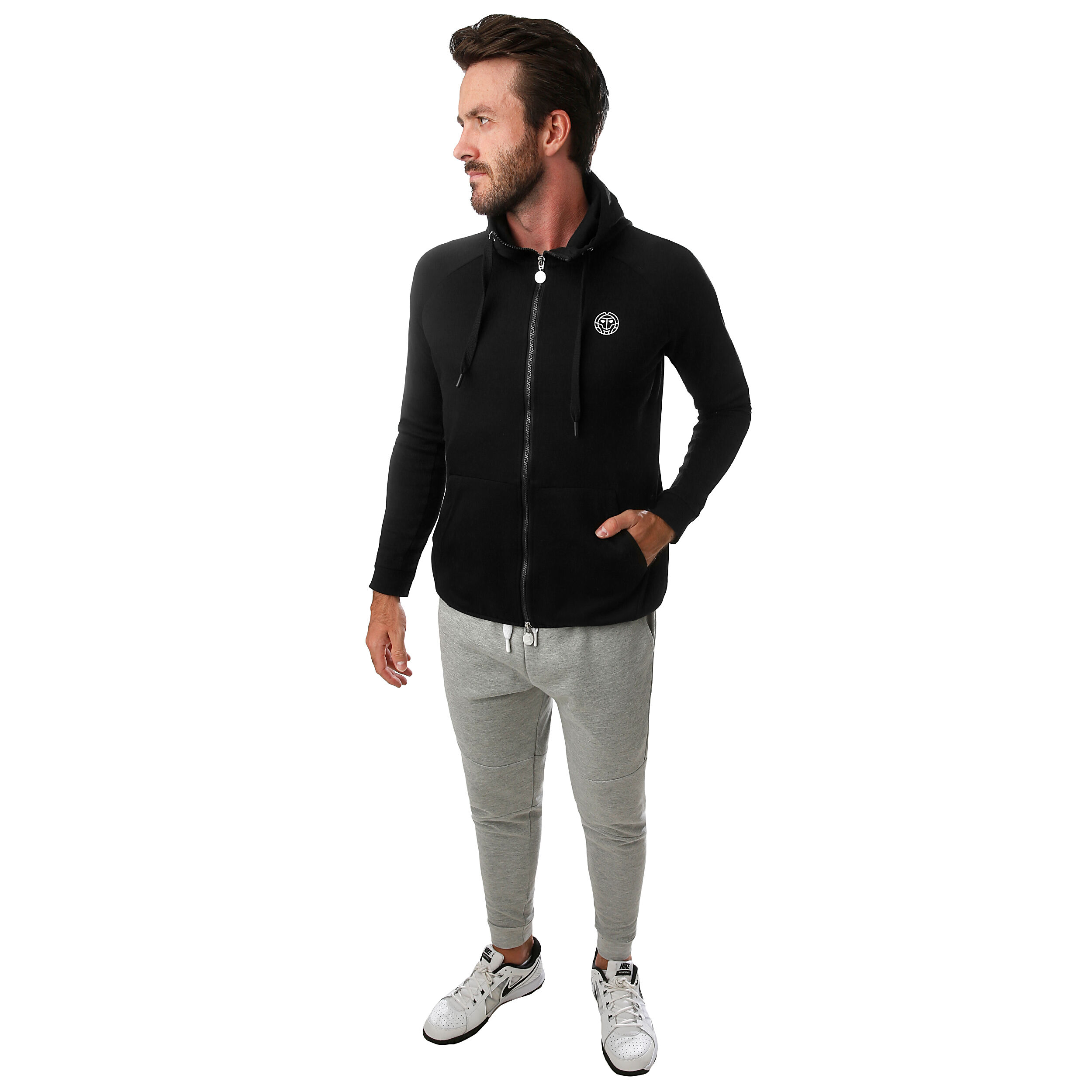 BIDI BADU Jamol Tech Veste De Survêtement Hommes - Noir , Blanc