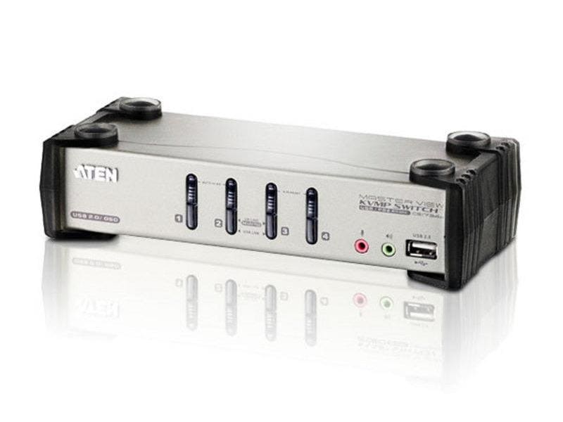Aten KVM Switch CS1734B 4-Port KVM-Switch mit USB-Hub