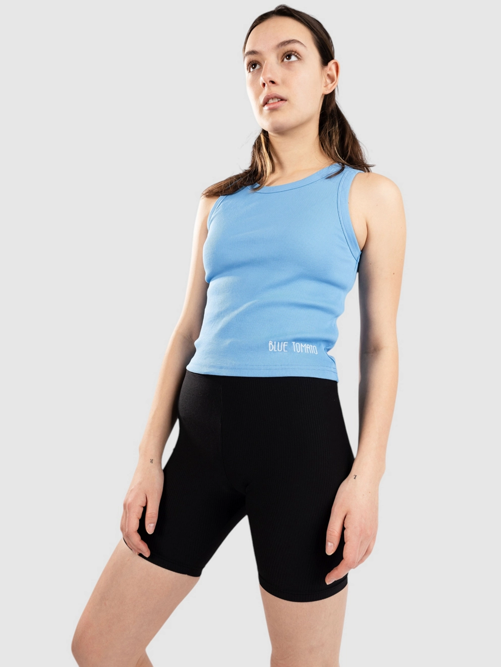 Blue Tomato Fine Rib Tank Top bright blue