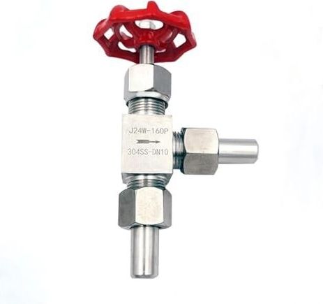 304 J24W-160P roestvrijstalen schuine naald, gelaste naald, hogedruk wereldbol (DN8 OD14mm)