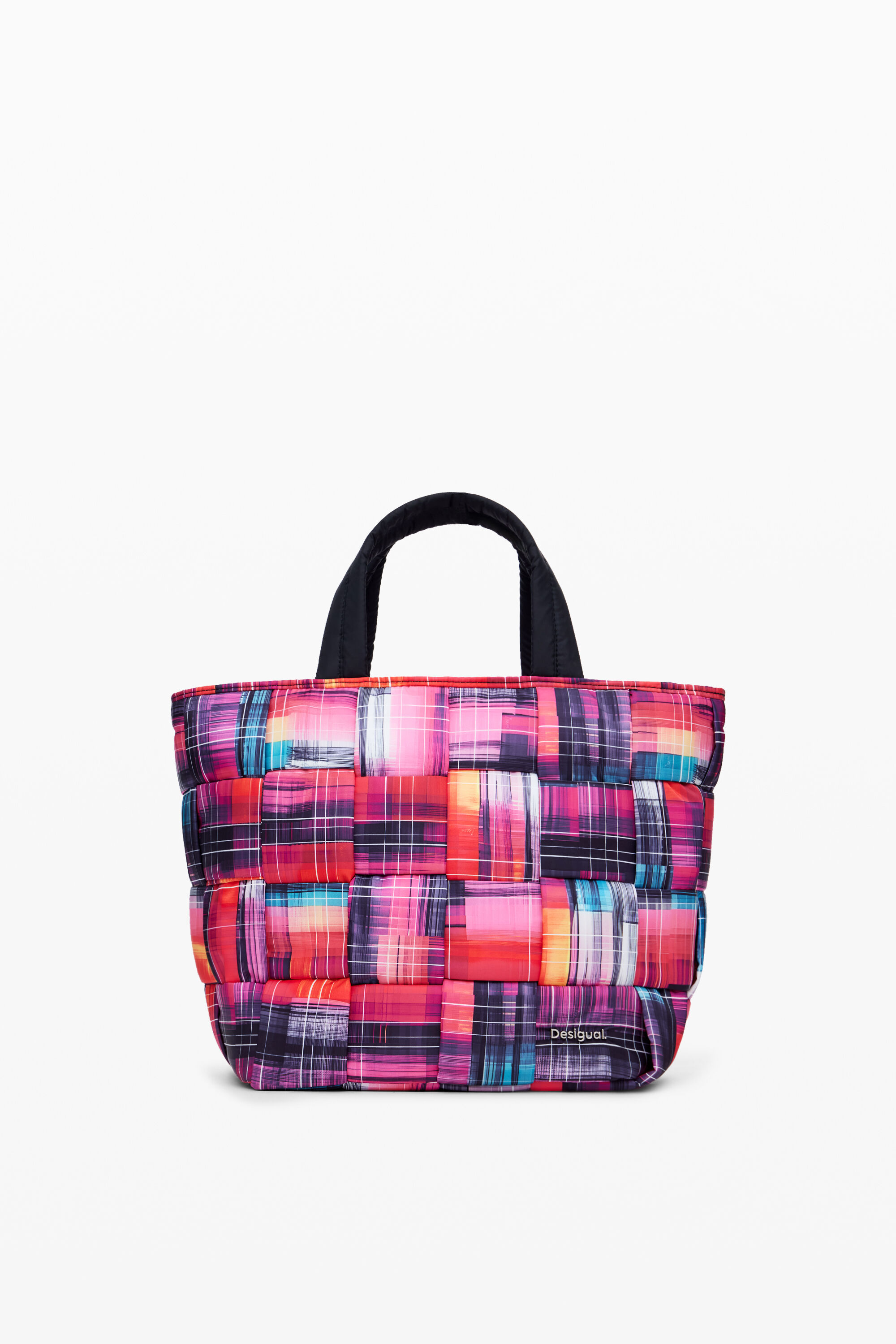 Bolsa artística de nylon com alças multiposicionais.