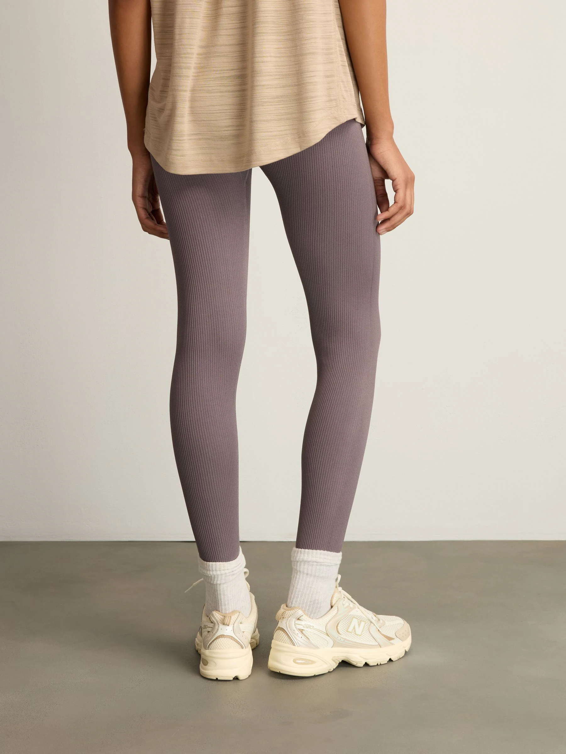 Multi - Ribbed High Waist Leggings 2 Pack