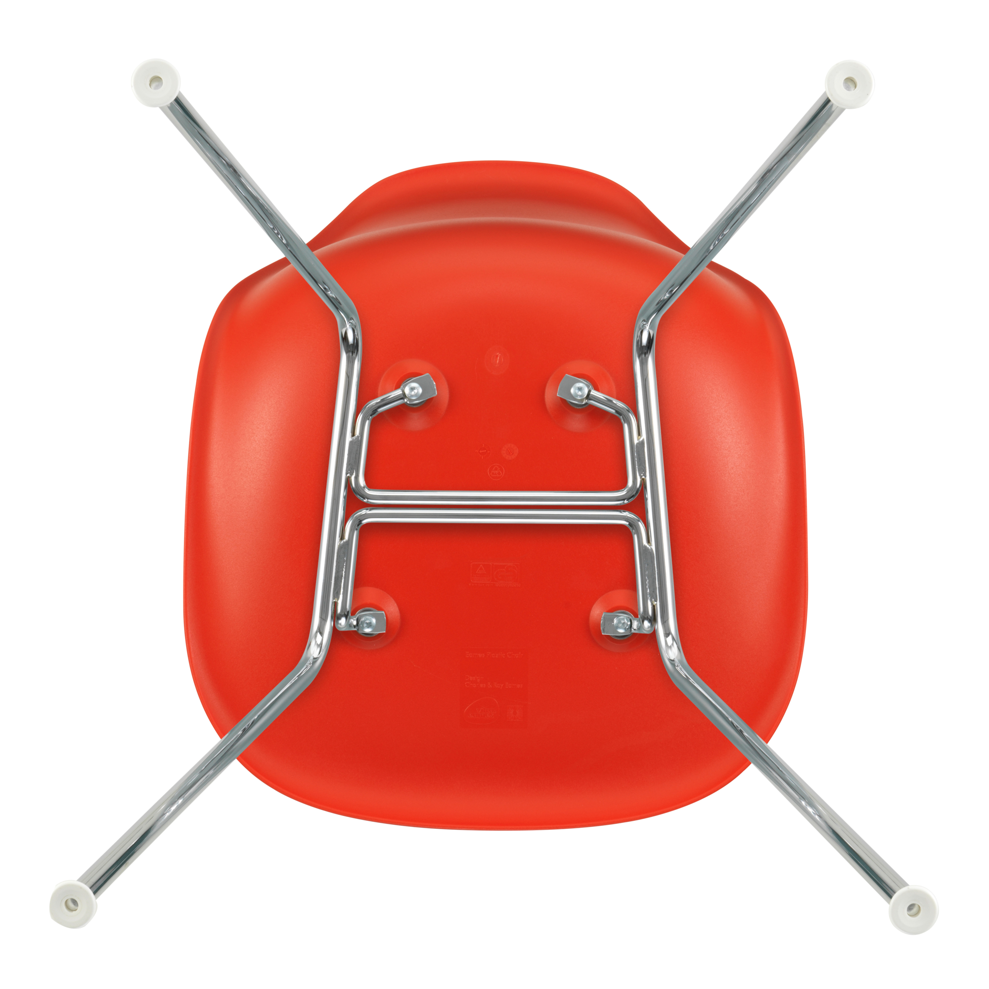Eetkamerstoel DSX RE chroom Poppy Red