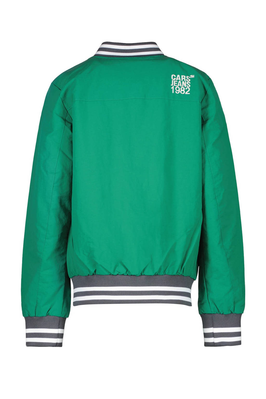 Cars baseball jacket JUSTIN met logo groen/wit