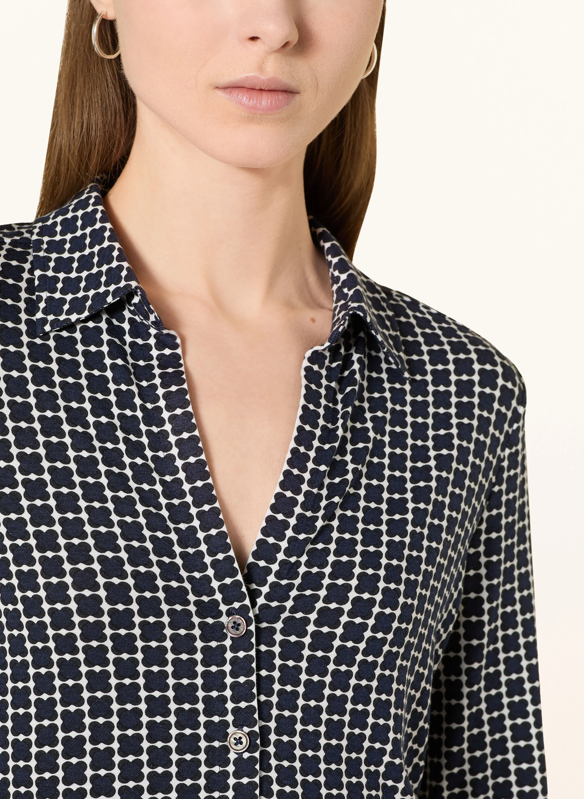 Marc O'Polo Hemdbluse mit 3/4-Arm aus Jersey