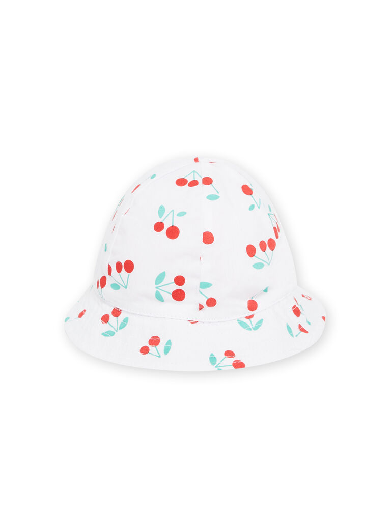 Chapeau réversible bébé fille