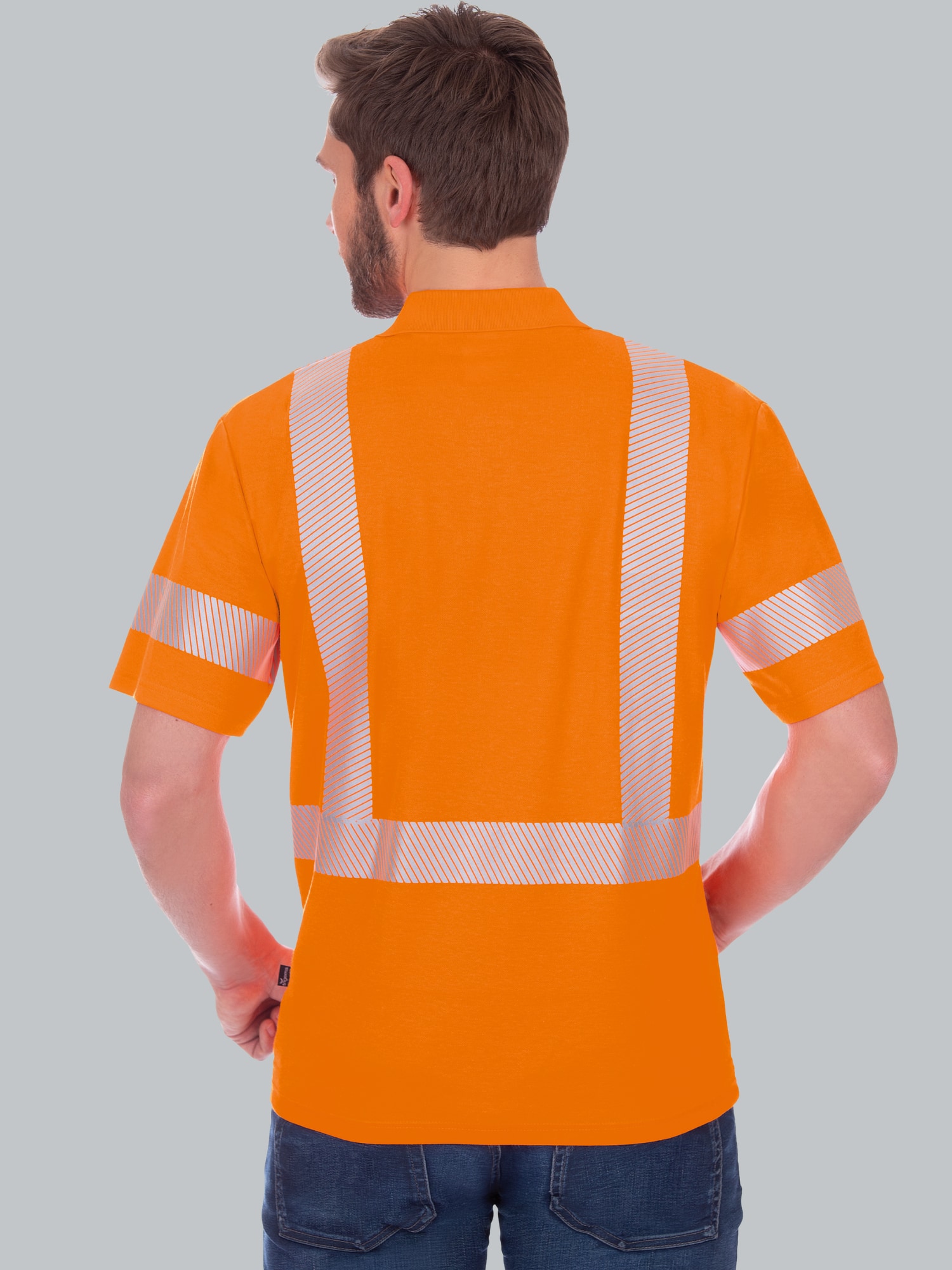 Poloshirt Warnschutzkleidung Leuchtorange