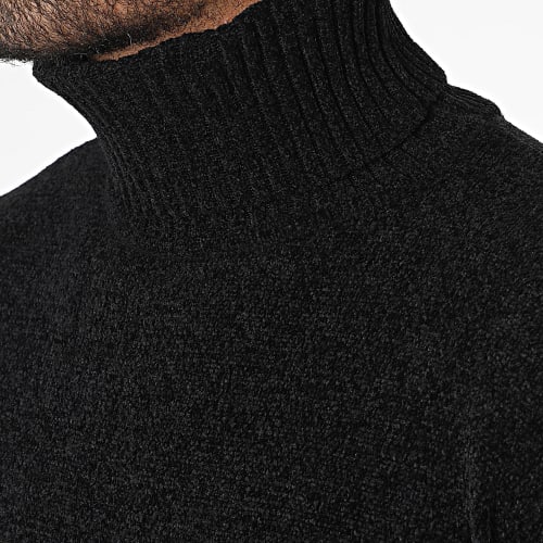 Pull Col Roulé Noir