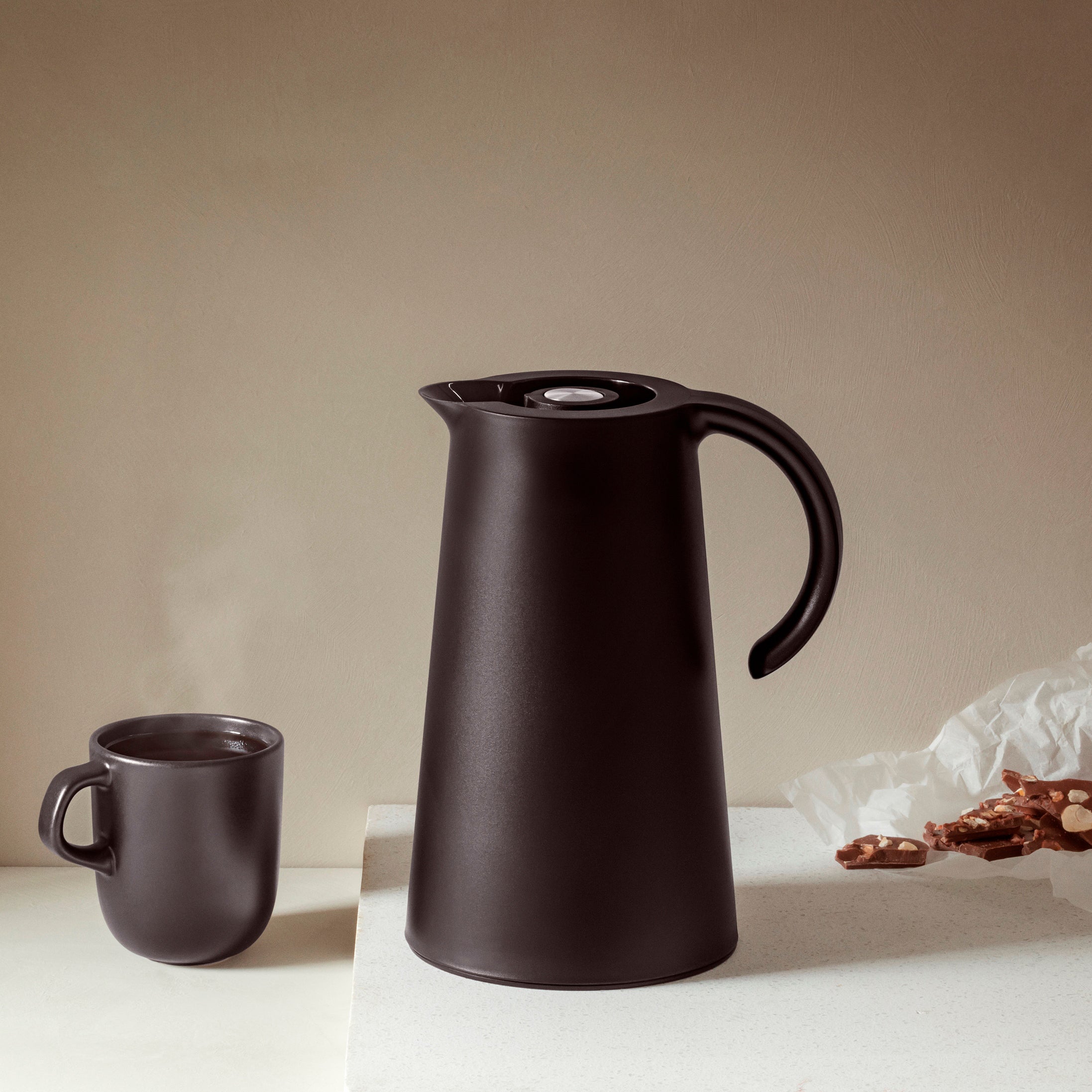 Eva Solo Rise VacuÃ¼m Thermoskan 1 L - Zwart