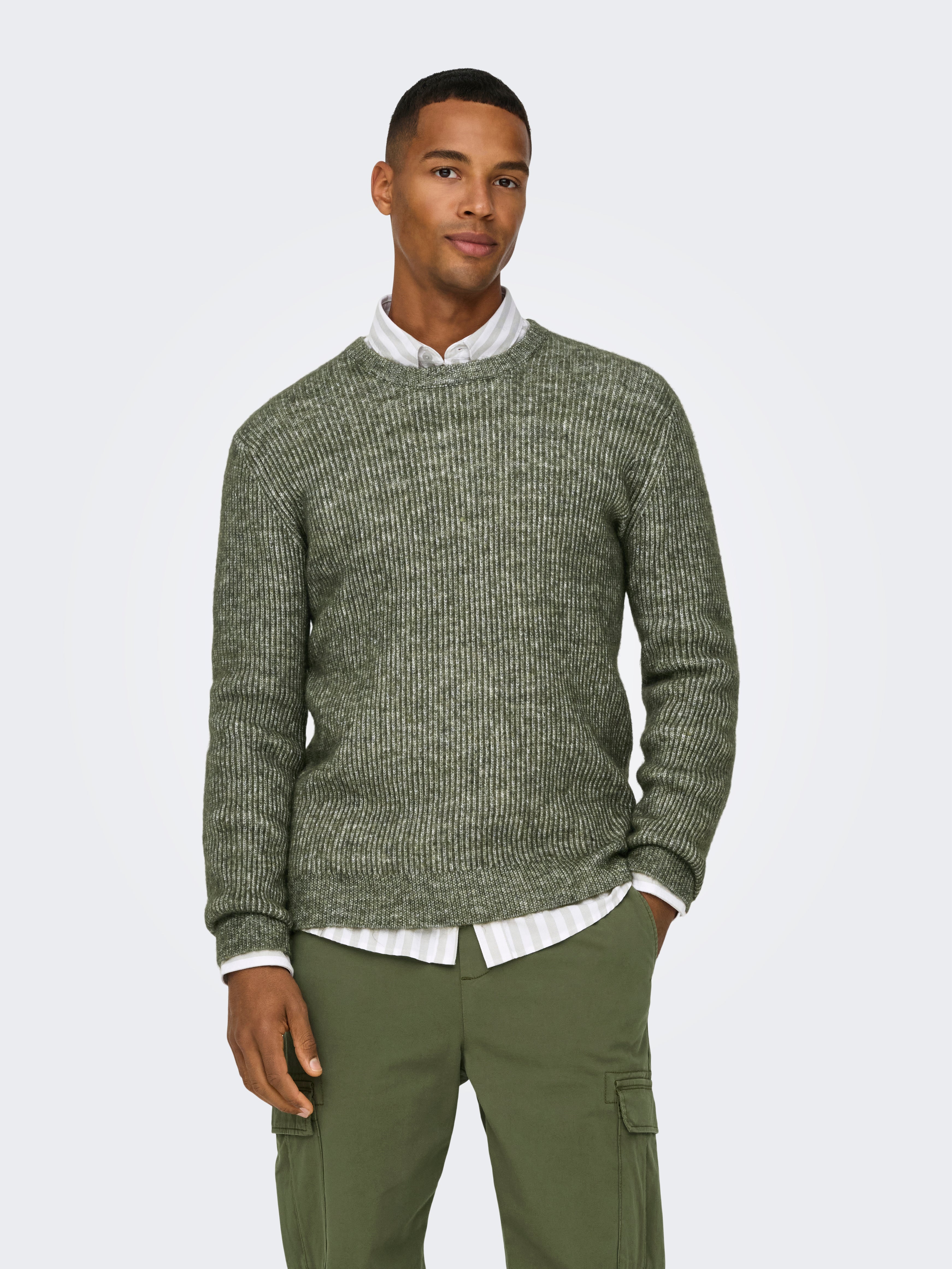 ONSTEGAN Pullover Olive Night