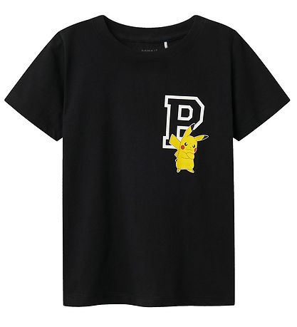 Name It T-Shirt - Noos - NkmDex Pokémon - Schwarz m. Pikachu