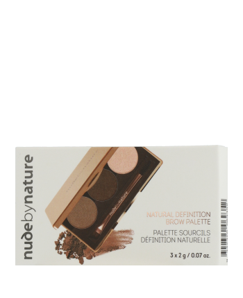 Nude by Nature Natural Definition Brow Palette 02 Brown 3x2g