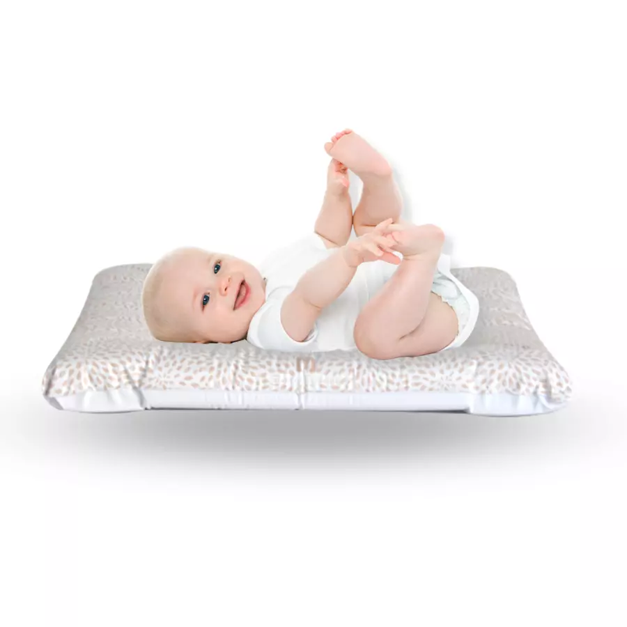 Bianconiglio Kids® Wickelauflage für Waschmaschine FLAFFI ANTHERA sand 60 x 60 cm