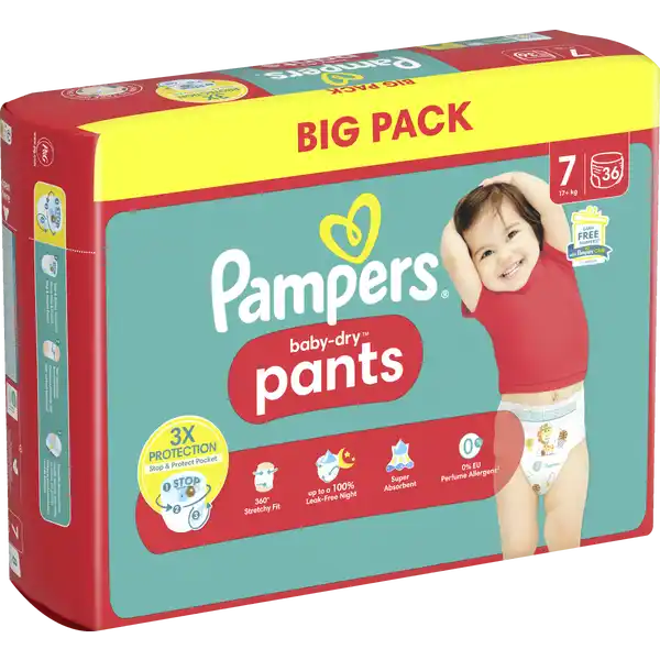 baby-dry pants Gr.7 (17+kg) Big Pack