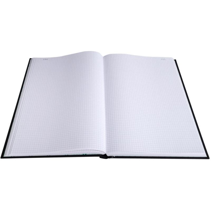 Registre 340X225 Quadrillé 300 pages foliotées - Noir toilé
