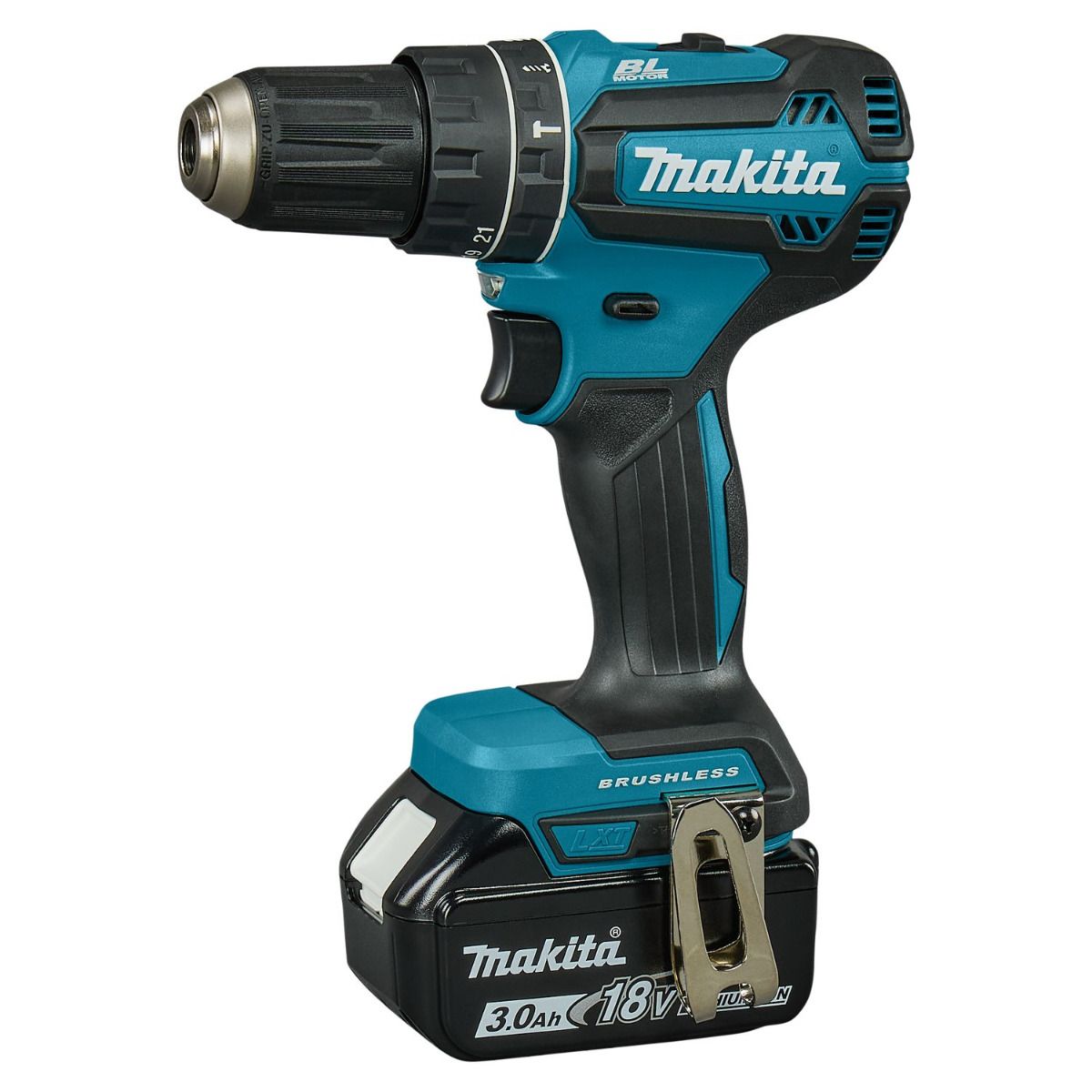 Makita DHP485RF3J Accu klop-/schroefboormachine 18V 3x 3.0Ah in Mbox