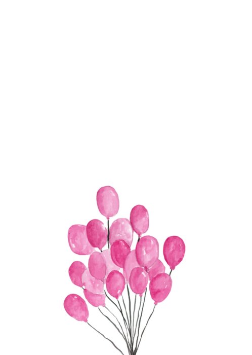 Greetz | Geboortekaart | ballonnen | meisje