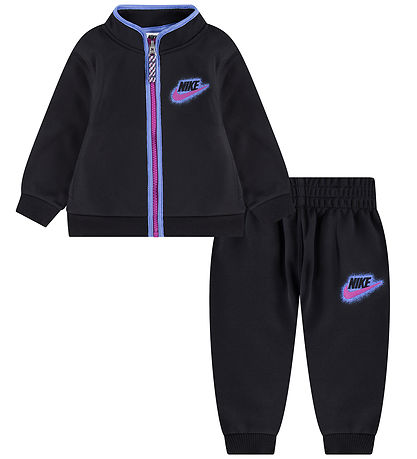 Nike Tr?ningss?t - Cardigan/Bukser - Sort/Lilla