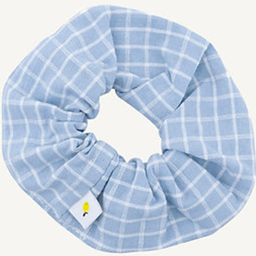 Sticky lemon scrunchie - farmhouse - morning fog