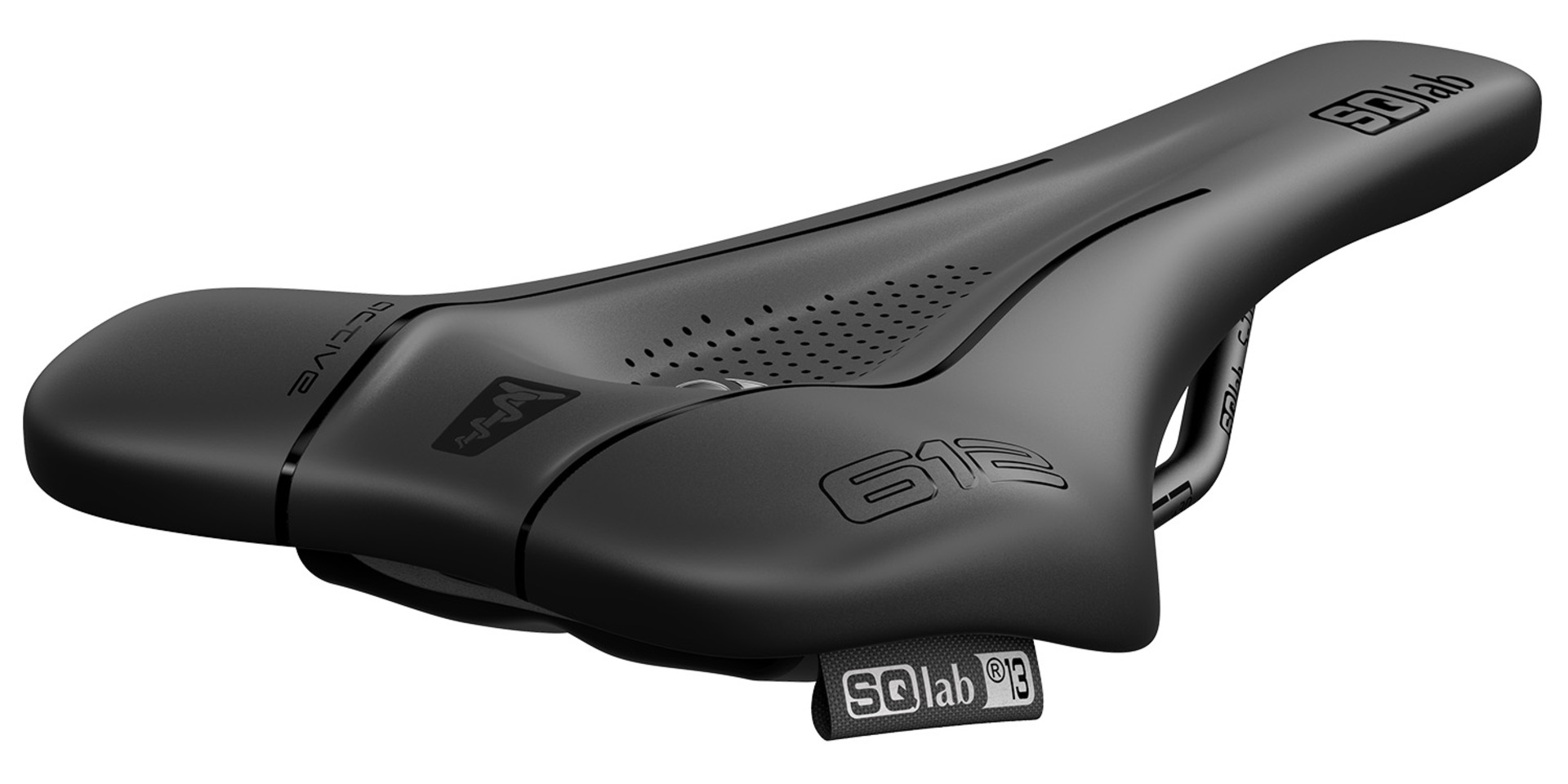 SQlab 612 Ergowave Active 2.1 S-Tube Fietszadel Zwart