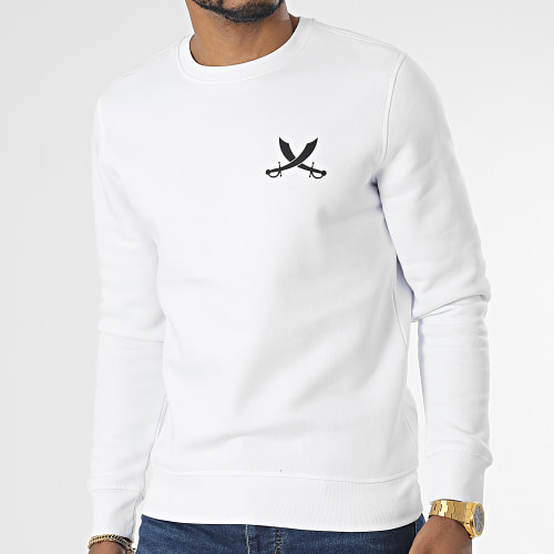 Sweat Crewneck Nation Blanc Noir